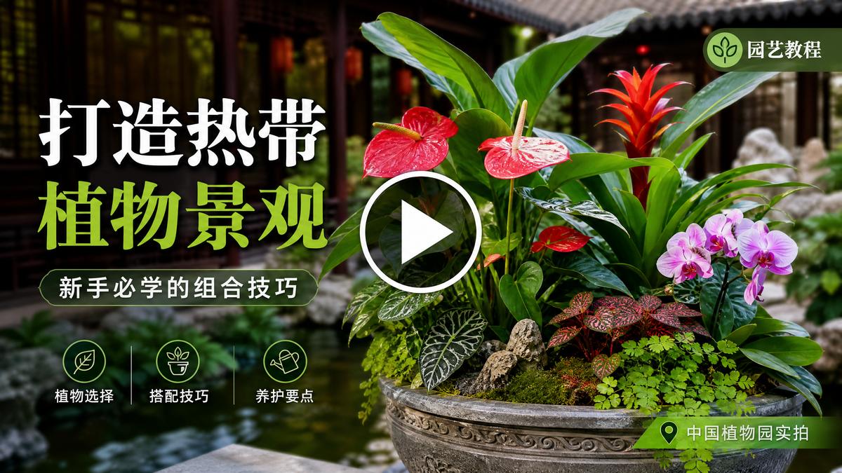 探花【探花AI赋能】AI植物视频剪辑教程演示，智能场景设计视频